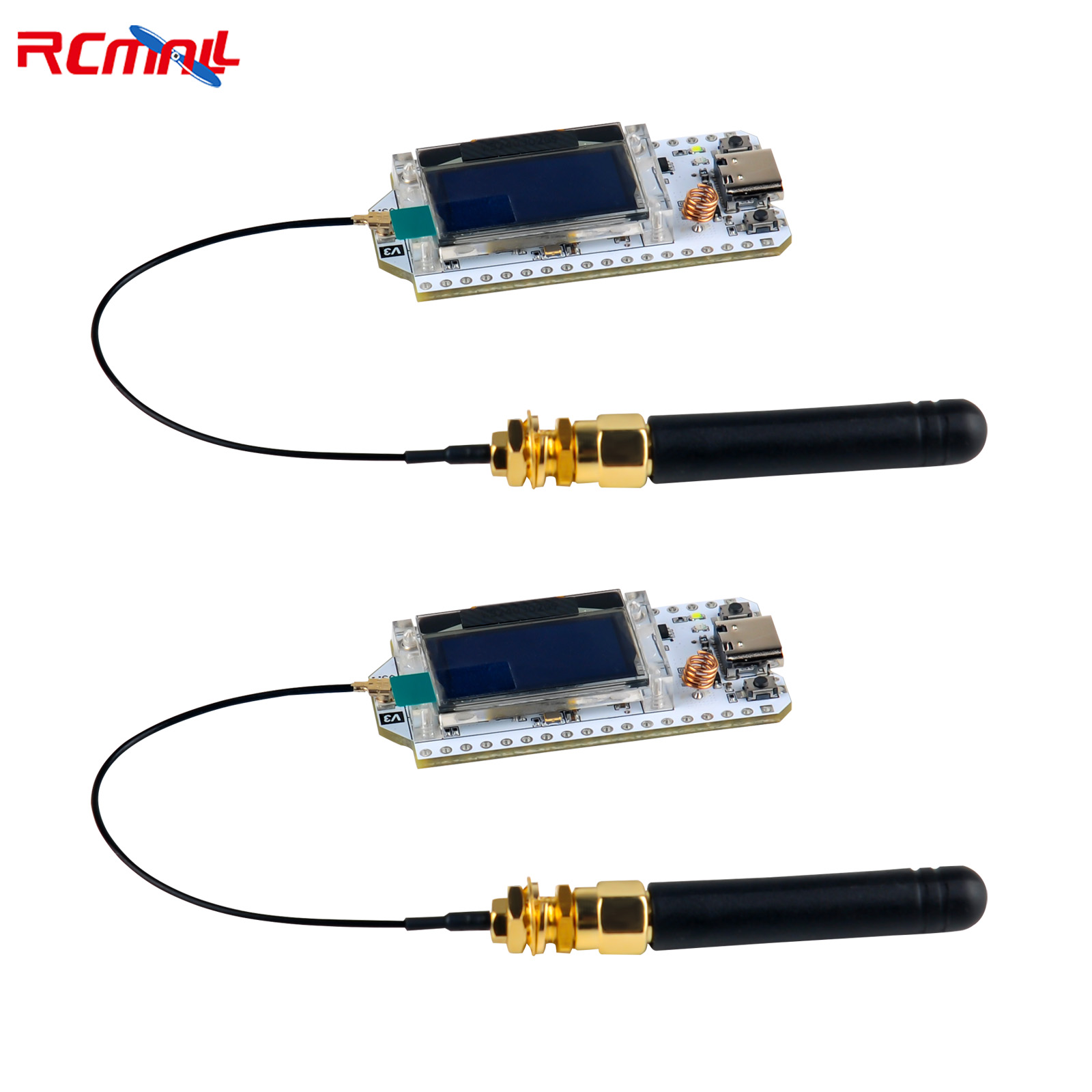 Smart Home Kit For Arduino - Lora32-インテリジェントホーム用の開発ボードキット,oledディスプレイ,btとwifi,arduino,iot,sx1262,v3,868mhz,915mhz,0.96インチ,2個