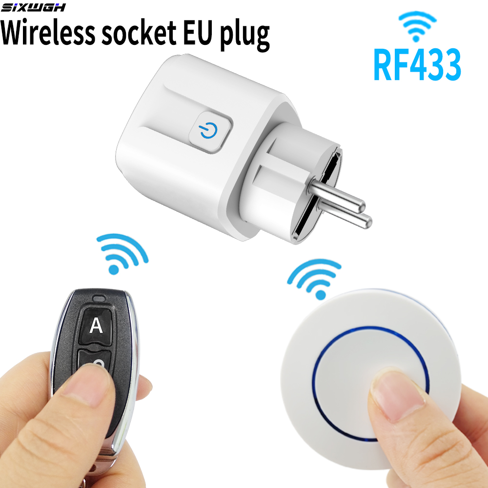 Smart Home Or Smart Home - ワイヤレスソケットRF433スマートホームリモコンソケット16A EU FRユニバーサルプラグリモートオンオフ電気式照明ファンテレビ用