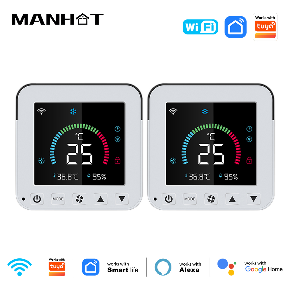 Smart Home Dashboard - MANHOT スマートサーモスタット WiFi AC エアコン IR
