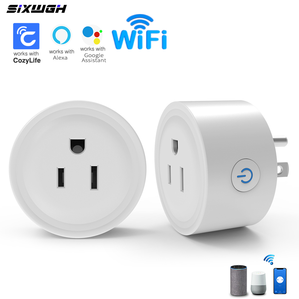Smart Home Or Smart Home - 米国製WiFiスマートプラグ、タイマーとシーン連動機能付きスマートコンセント、音声制御、AlexaとGoogle Home、CozyLifeアプリ対応