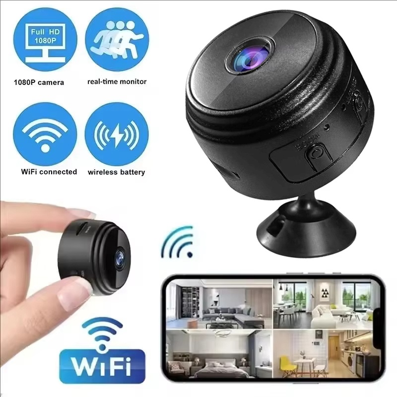 Smart Home Simple - A9ミニカメラ 1080P WiFiスマートモニター 監視カメラ センサーカムコーダー ウェブビデオ