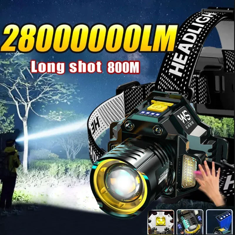 Motion Sensor Light - 強力な LED ヘッドランプモーションセンサーヘッドライト 18650 充電式 COB