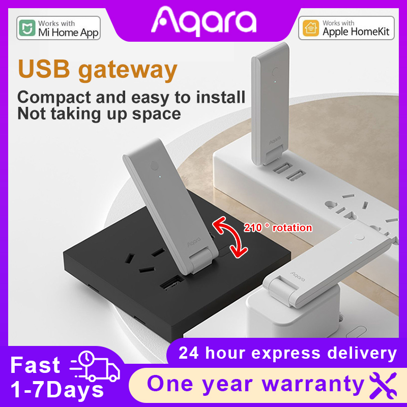 Smart Home Xiaomi Kit - Aqara E1ゲートウェイ ZigbeeスマートホームUSBポートミニハブ ワイヤレス接続 リモートアプリコントロール Xiaomi