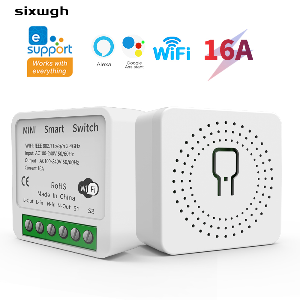 Smart Home Proxmox - Ewelink WiFiスマートスイッチミニ16Aリレー、スマートサーキットブレーカー、AlexaとGoogle Homeの音声制御対応、DIYモード