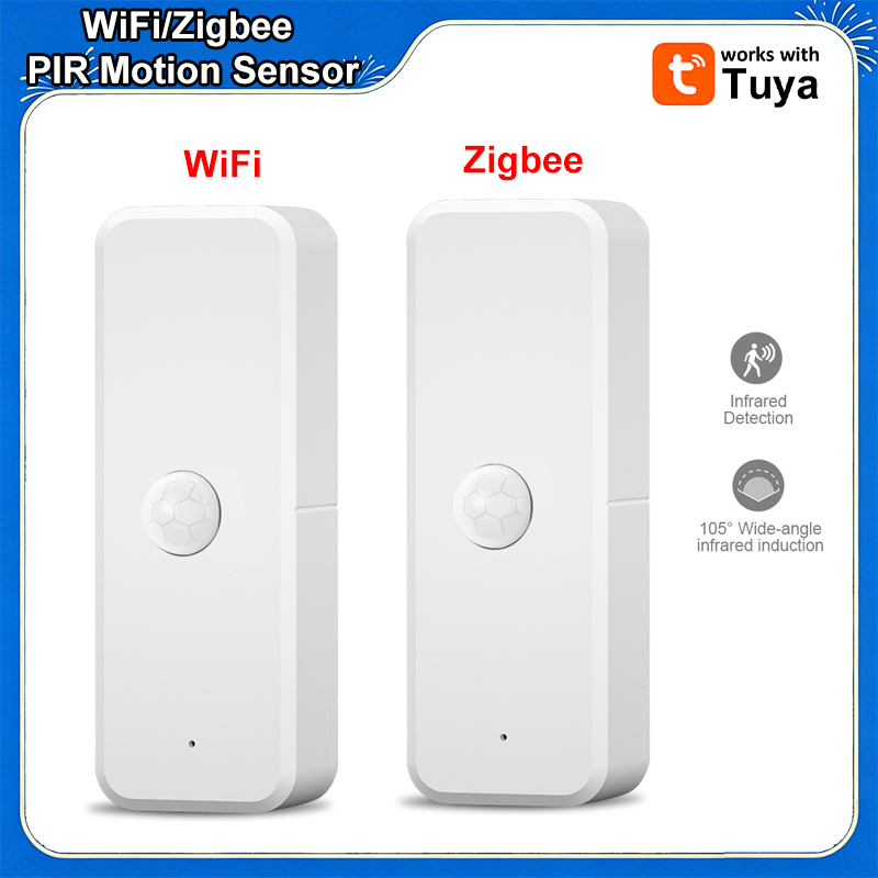 Smart Home Wiser - Tuya WiFi/Zigbee 人体赤外線検出器 PIR モーションセンサー セキュリティ