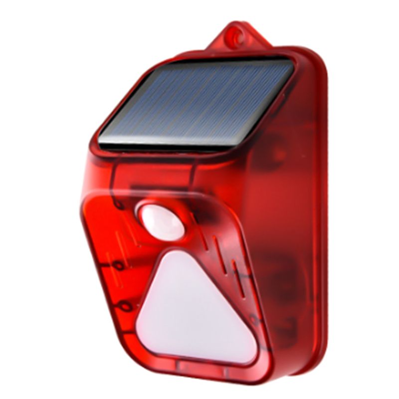 Motion Sensor Light - ABLA-ソーラー式アラームライト モーションセンサー検出器 ソーラーウォールライト 赤外線アラーム