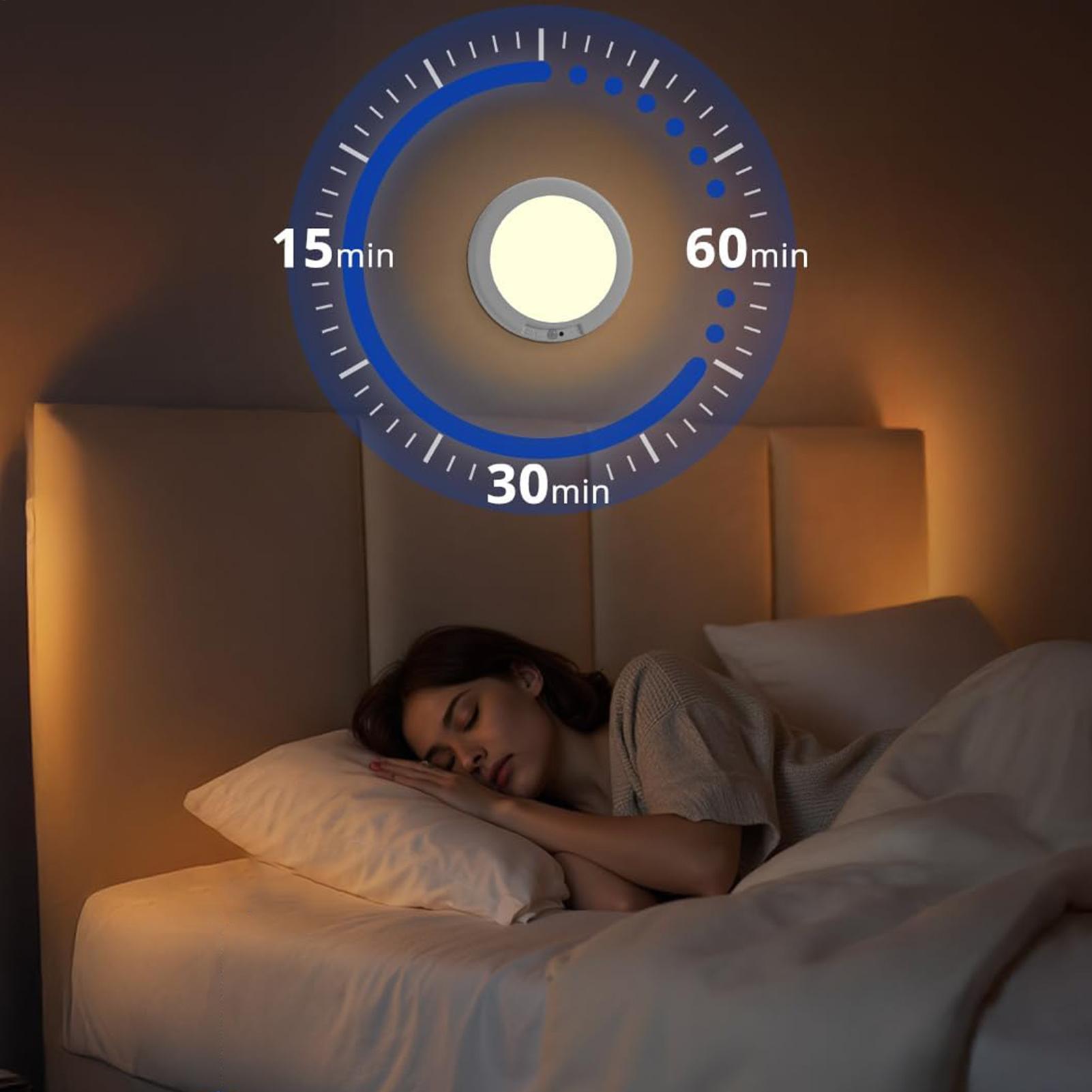 Motion Sensor Light - モーションセンサー付き天井照明 磁気ワイヤレス充電式LEDシーリングライト 電池式 家庭用 パントリー シャワー