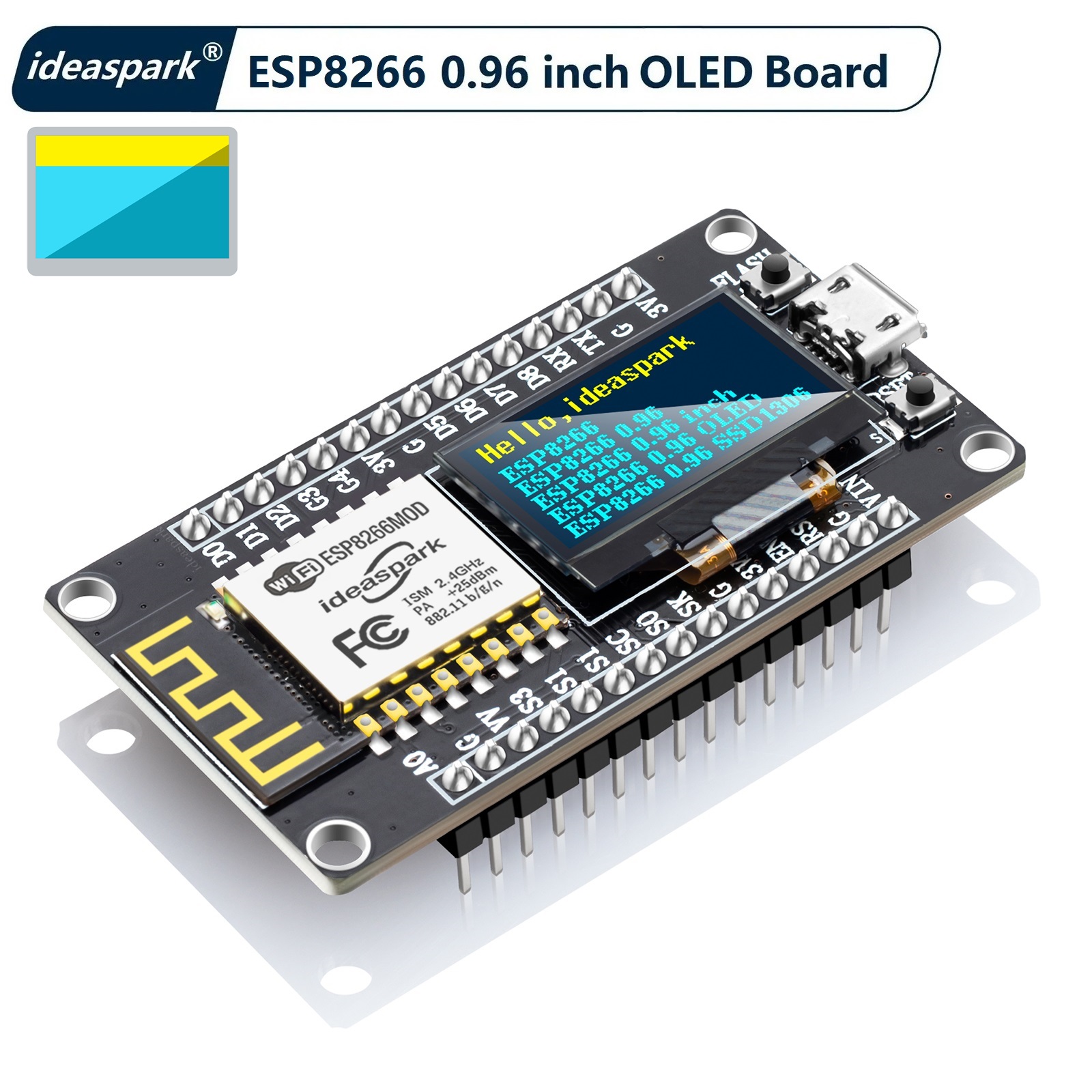 Smart Home Kit For Arduino - NodeMCU ESP8266 開発ボード、0.96 インチ OLED ディスプレイ、CH-340、ESP-12E