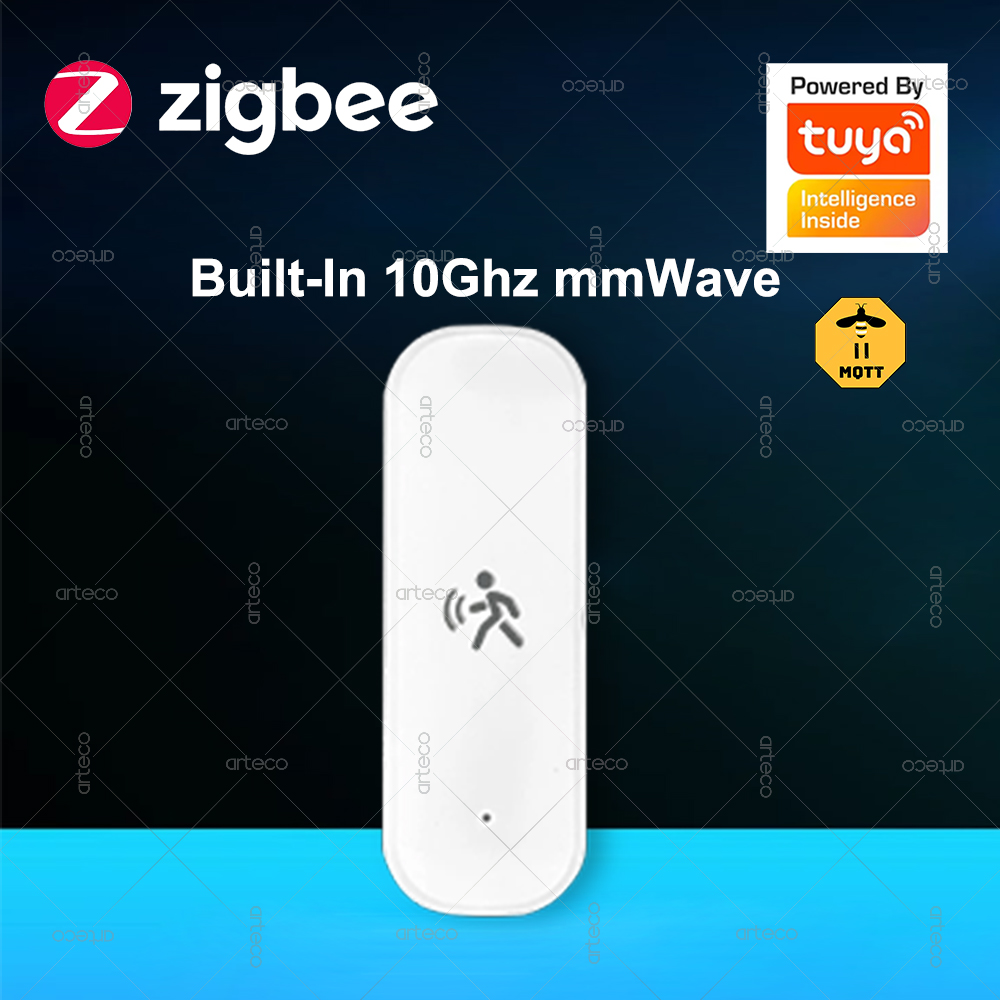 Zigbee Motion Sensor - ZigBee 人感センサー 10 グラムレーダー Mmwave 温度と湿度センサーセキュリティ盗難