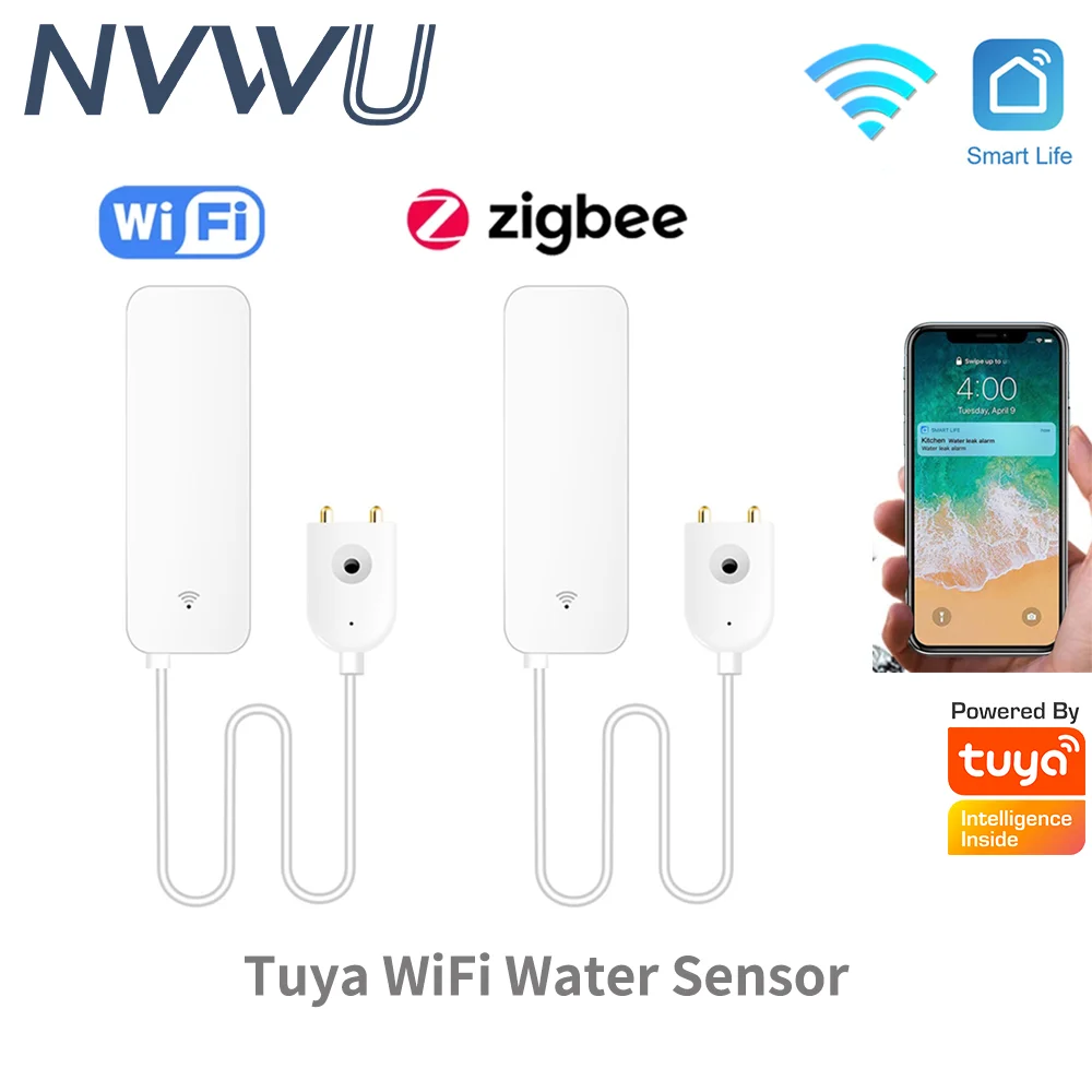 Smart Home Or Smart Home - Tuya WiFi Zigbee スマートウォーターセンサー スマートライフ経由のスマートホームオートメーション用リモートコントロール Alexa