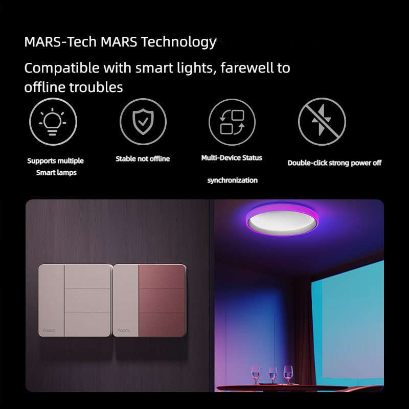 Aqara スマートウォールスイッチ Z1 モアコントロール - Smart Home Knx のレビューと価格