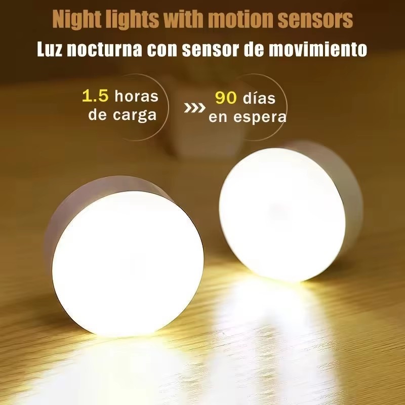 USB充電式LEDナイトライト、スイッチ付き、モーションセン - Motion Sensor Light のレビューと価格