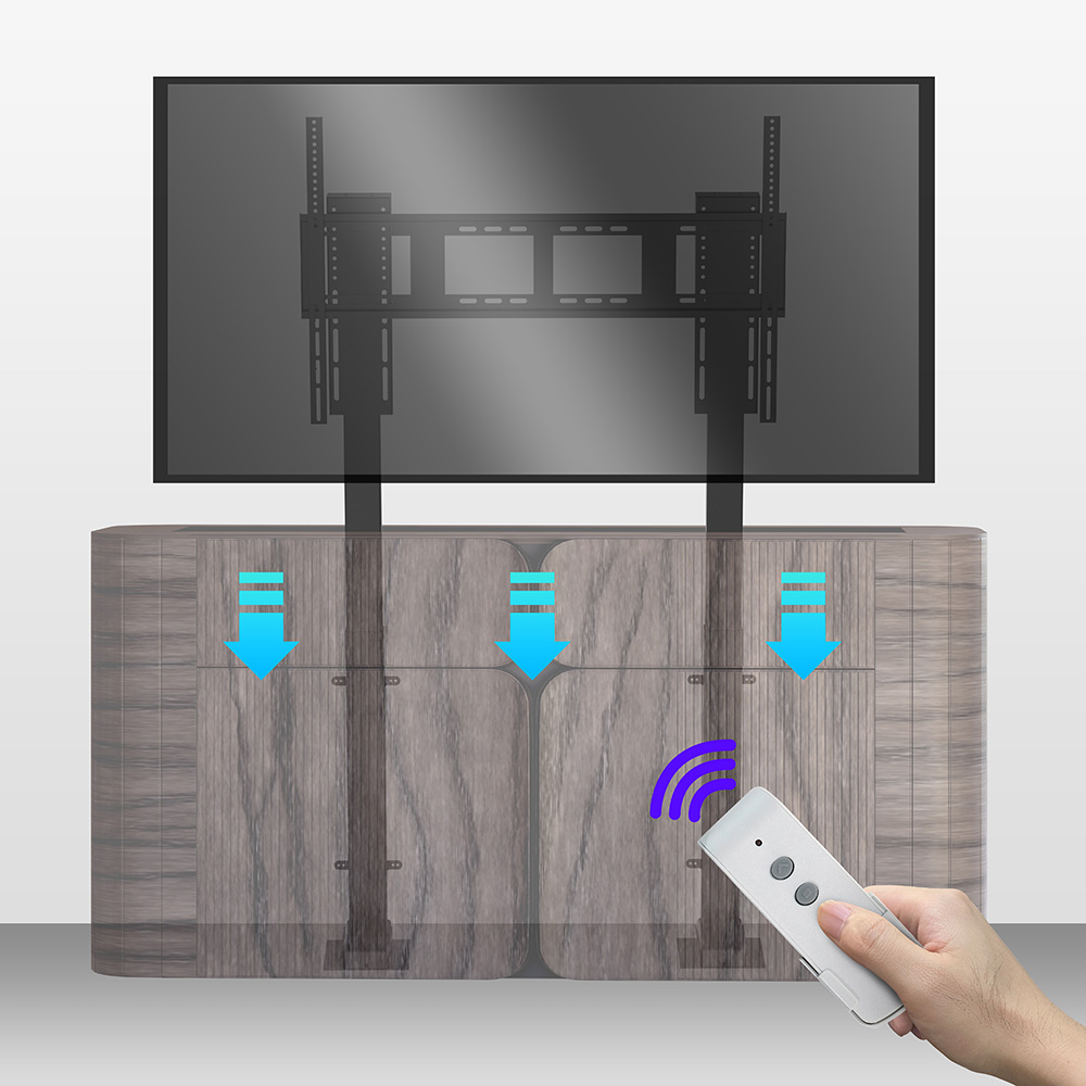 電動式自動システム搭載リビングルーム用電動テレビリフト、スマ - Smart Home Furniture のレビューと価格