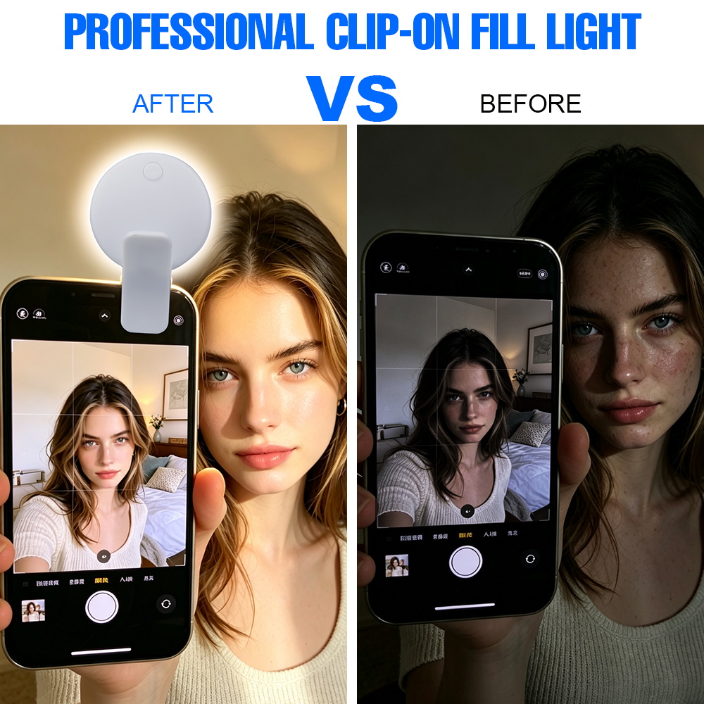 ポータブルクリップオン自撮り補助光 3段階の明るさ 2つのラ - Alexa Compatible Bulb のレビューと価格