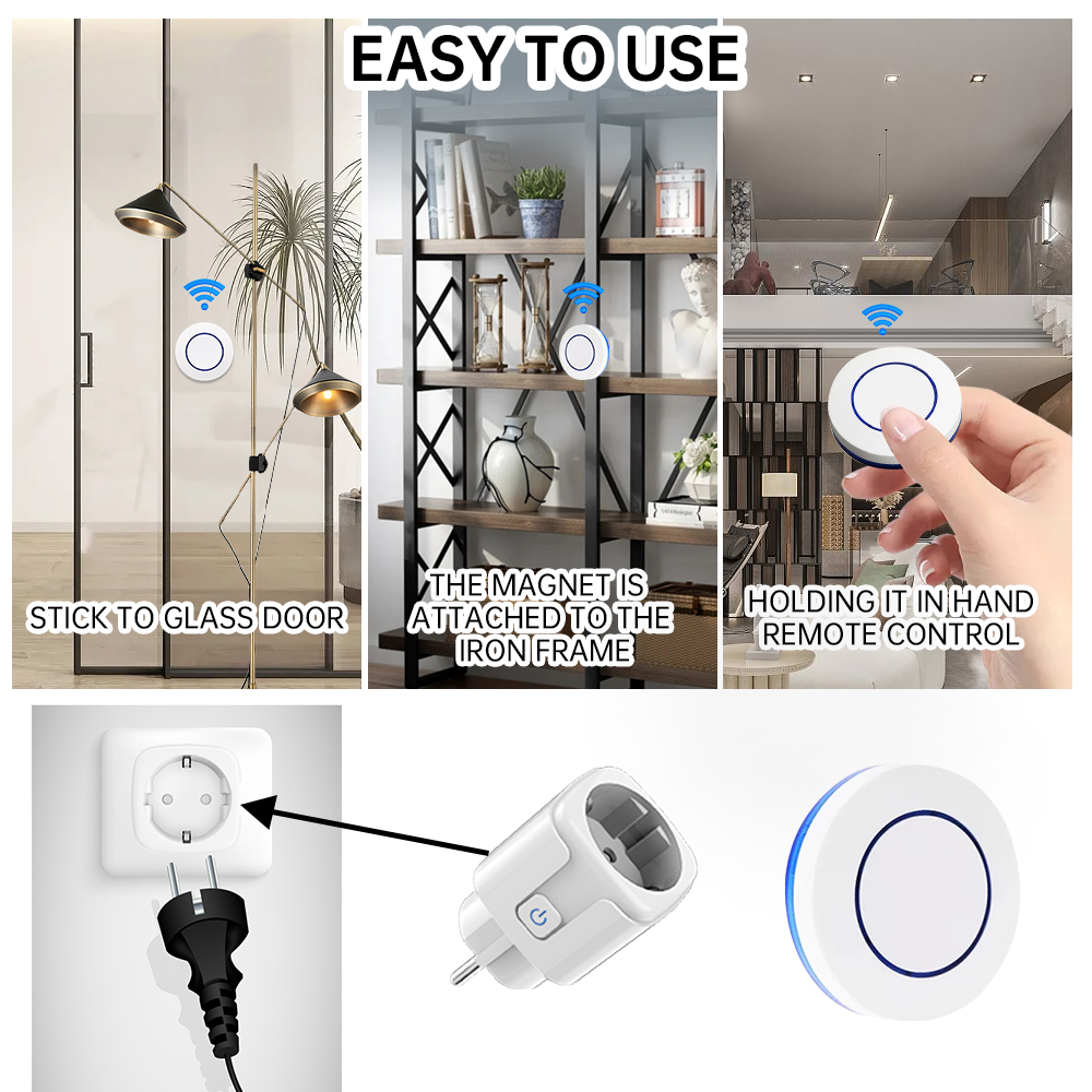 ワイヤレスソケットRF433スマートホームリモコンソケット1 - Smart Home Or Smart Home のレビューと価格
