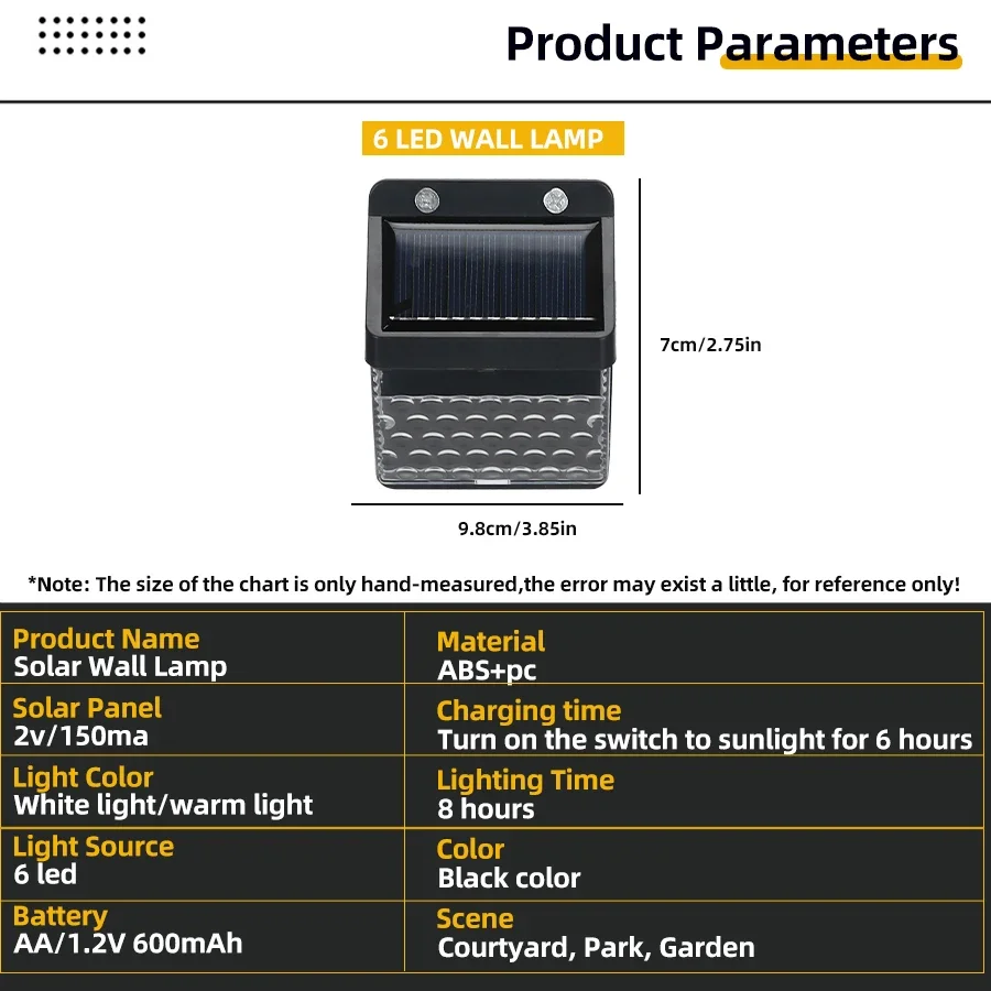 LED ソーラーライト PIR モーションセンサーウォールラ - Motion Sensor Light のレビューと価格