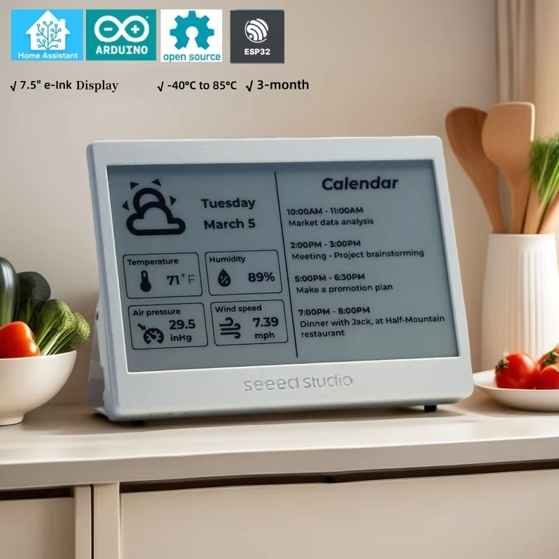 XIAO ESP32 ePaper パネル 7.5 インチス - Smart Home Dashboard のレビューと価格