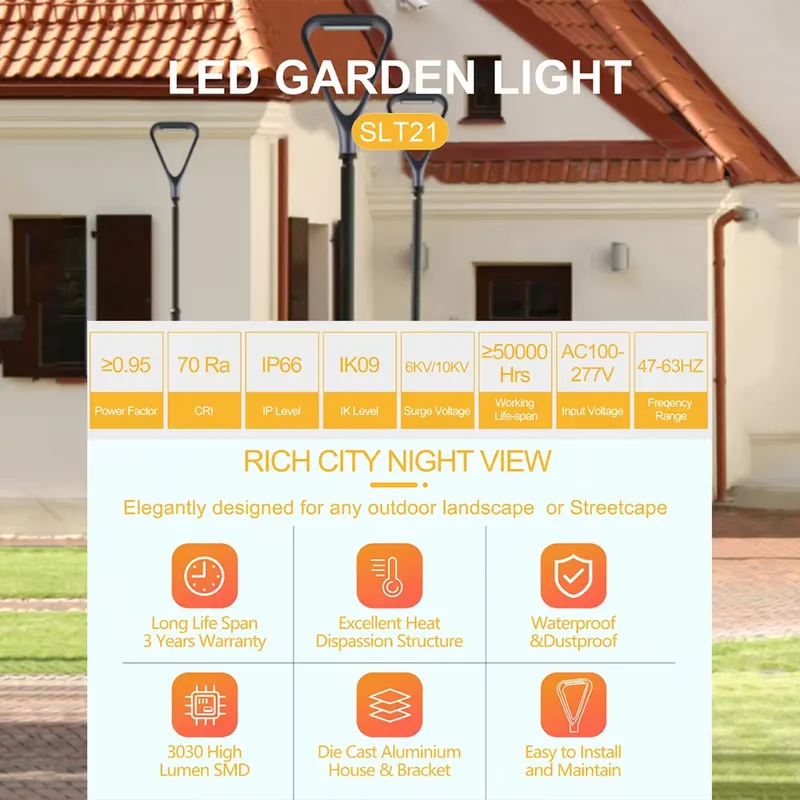 IP66 LEDガーデンライト 40W アルミ製景観エリア街 - Motion Sensor Light のレビューと価格