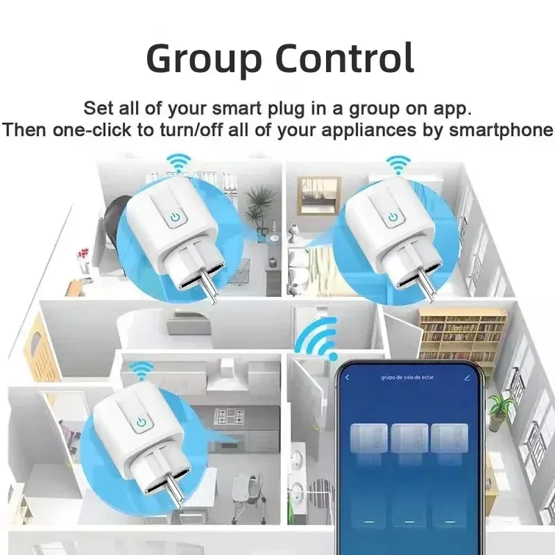 WiFiまたはZigbee 3.0 EUスマートプラグパワー - Smart Home Or Smart Home のレビューと価格