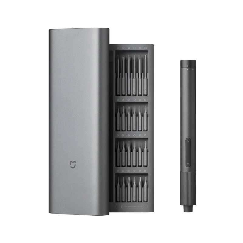 Mijia電動精密ドライバーセット、24種類のネジ頭付き、ス - Smart Home Xiaomi Kit のレビューと価格