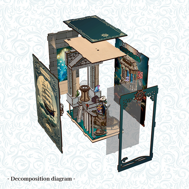 3D 木製 DIY ブックエンドパズル手作りミニモデルキット - Smart Home Furniture のレビューと価格