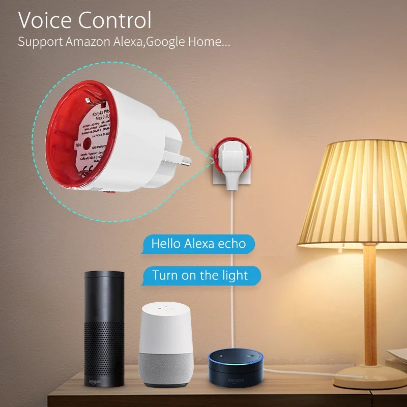 Tuya WiFi スマートプラグソケット EU 電力監視機 - Smart Home Proxmox のレビューと価格
