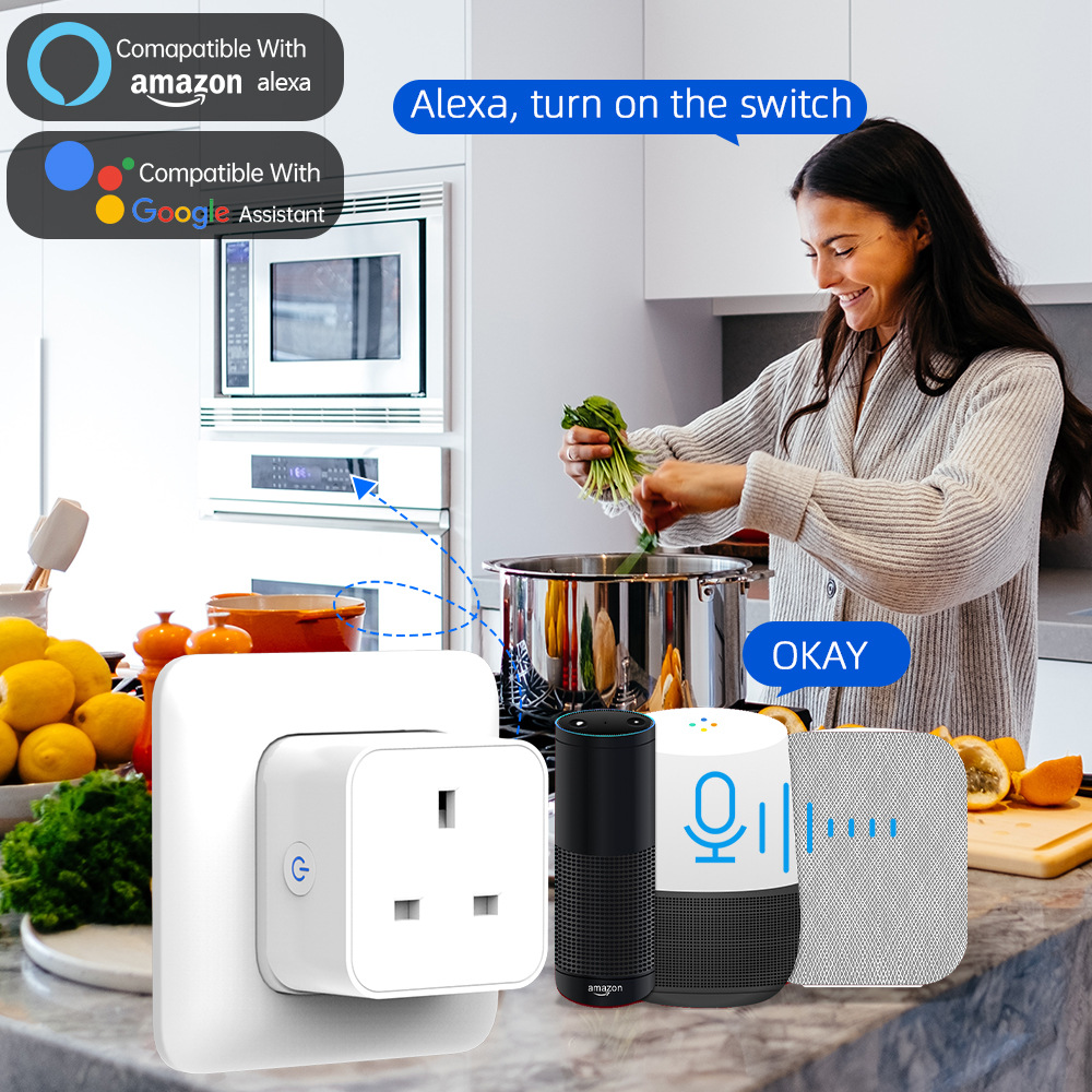 Tuya スマートソケット 16A/20A WiFi または - Smart Home Wiser のレビューと価格