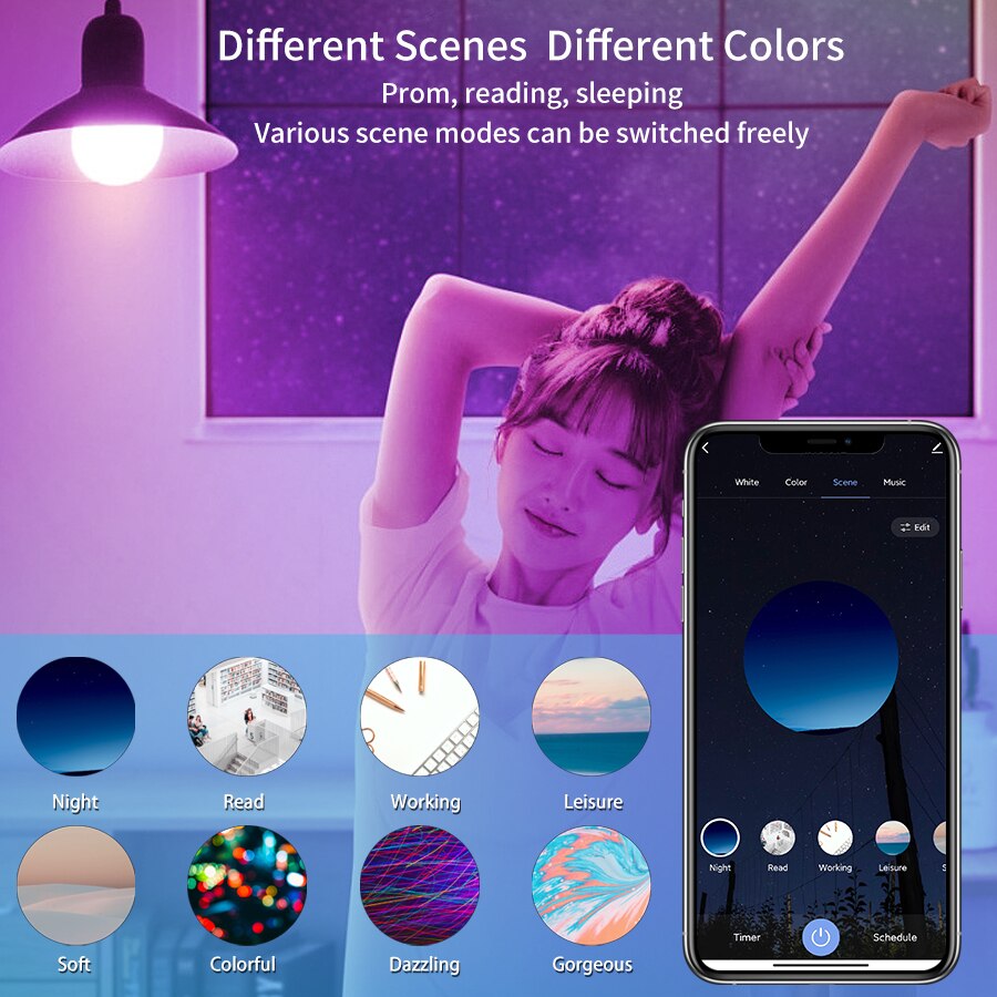 Tuya Bluetooth LED電球 調光可能 15W  - Alexa Compatible Bulb のレビューと価格