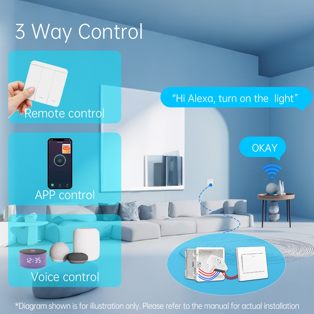 Tuya WiFiスマートライトスイッチ スマートホーム ワ - Smart Home Proxmox のレビューと価格