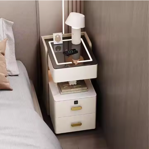 小型スマートベッドサイドキャビネット、シンプルでモダン、高級 - Smart Home Simple のレビューと価格