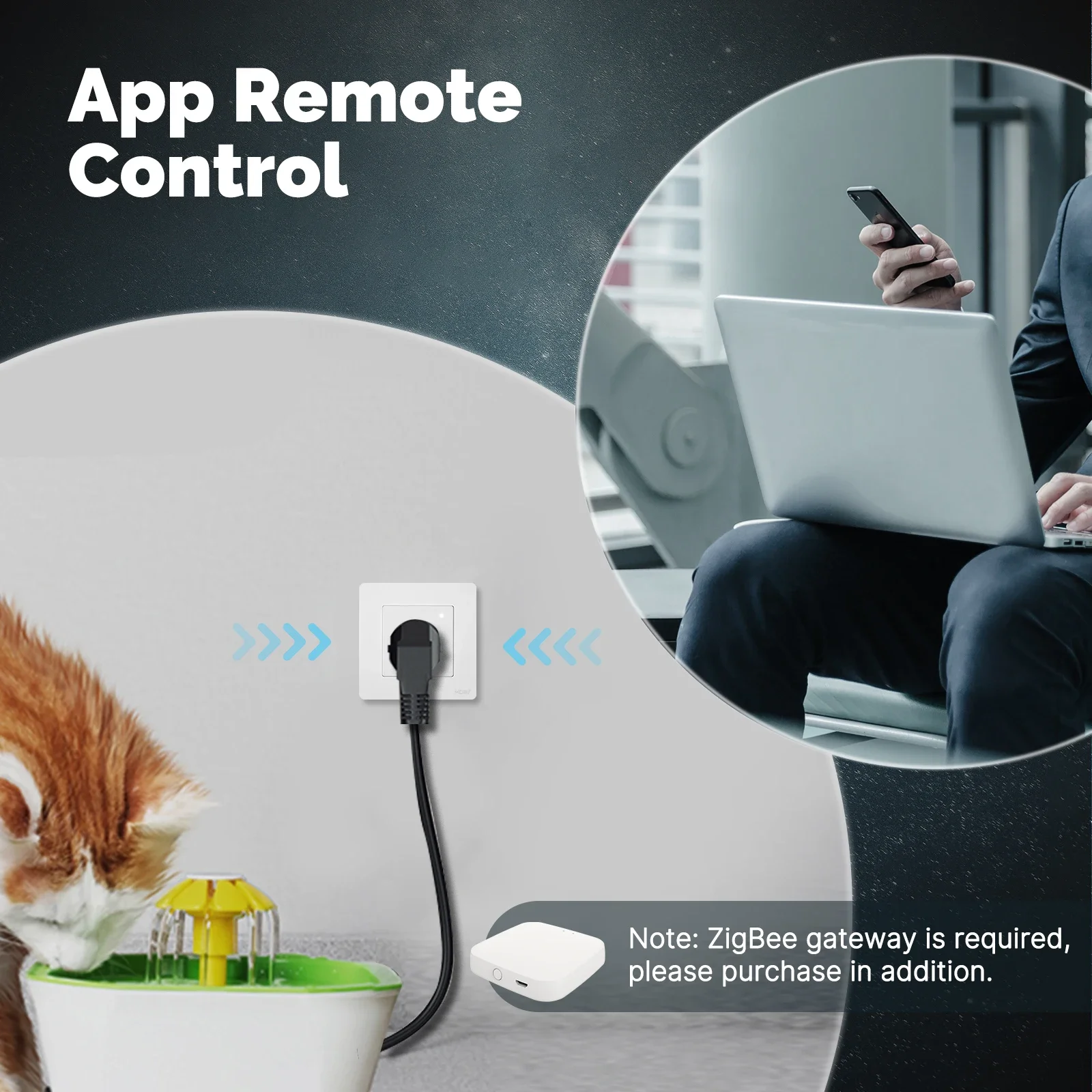 Moes-Tuya Zigbeeスマートソケット,統合壁コン - Smart Home Or Smart Home のレビューと価格