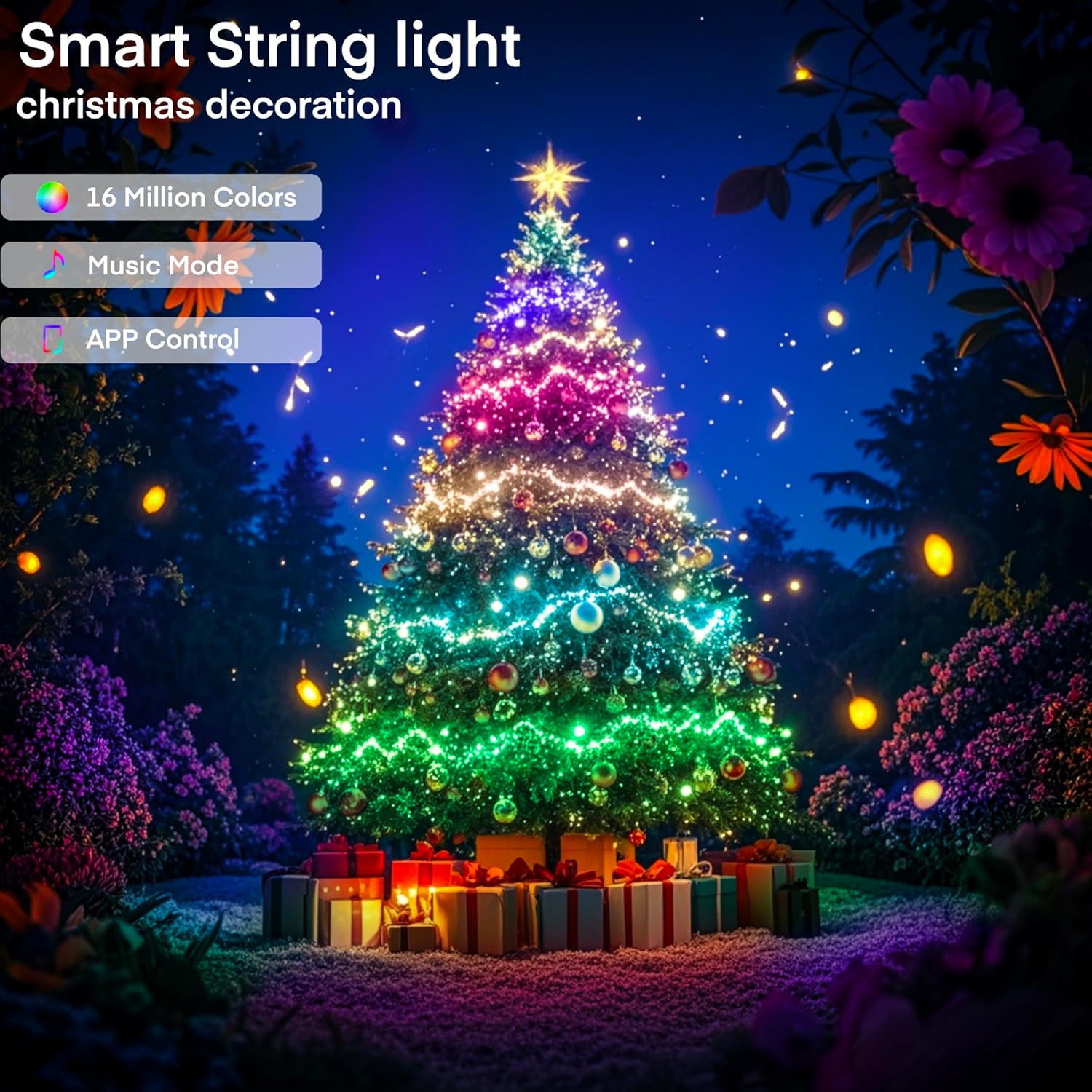 WS2812B RGBIC LEDストリングライト 5V U - Smart Home Decor のレビューと価格