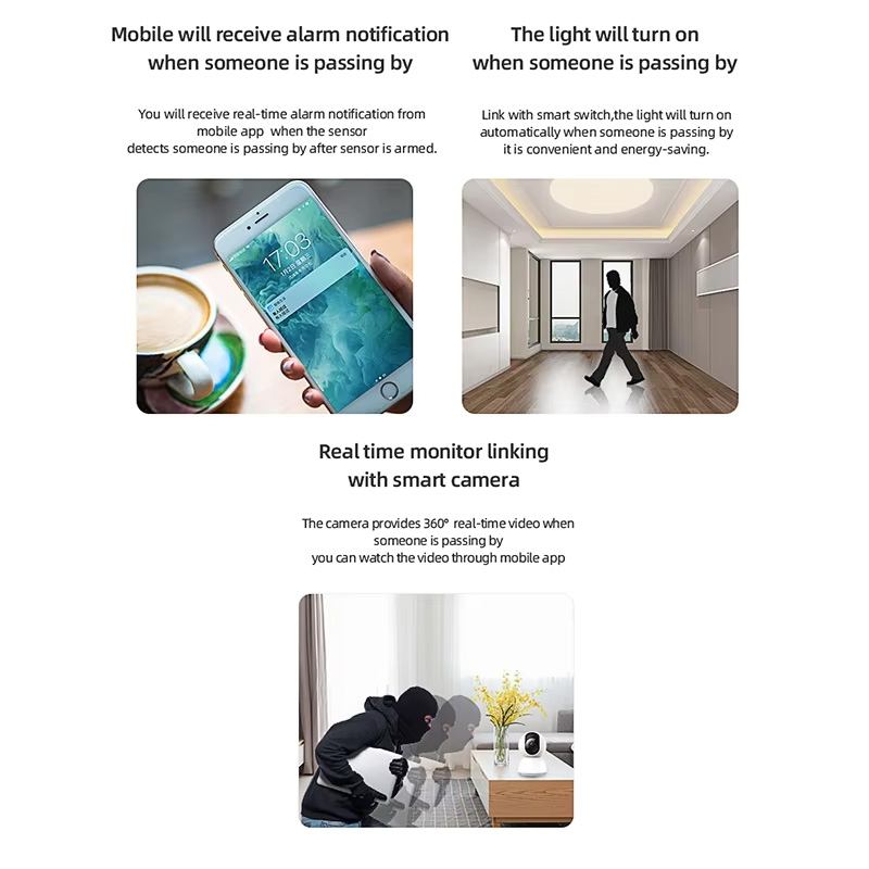 スマートPIRモーションセンサー WiFi Zigbee人感 - Smart Home Proxmox のレビューと価格
