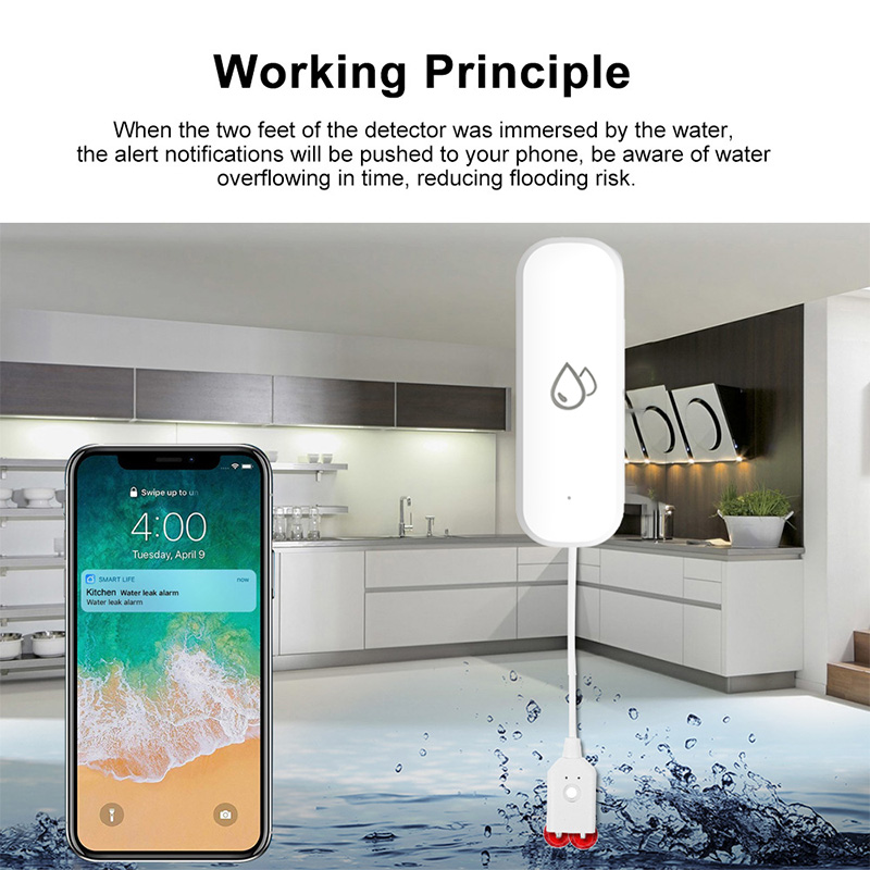 Tuya WiFi 水漏れ警報センサー スマートホーム 水漏 - Smart Home Proxmox のレビューと価格