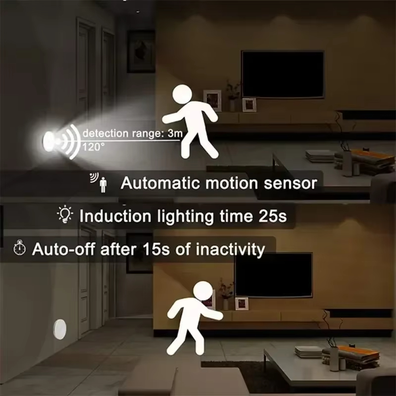 モーションセンサー付きステップライト、USB＆バッテリー駆動 - Motion Sensor Light のレビューと価格