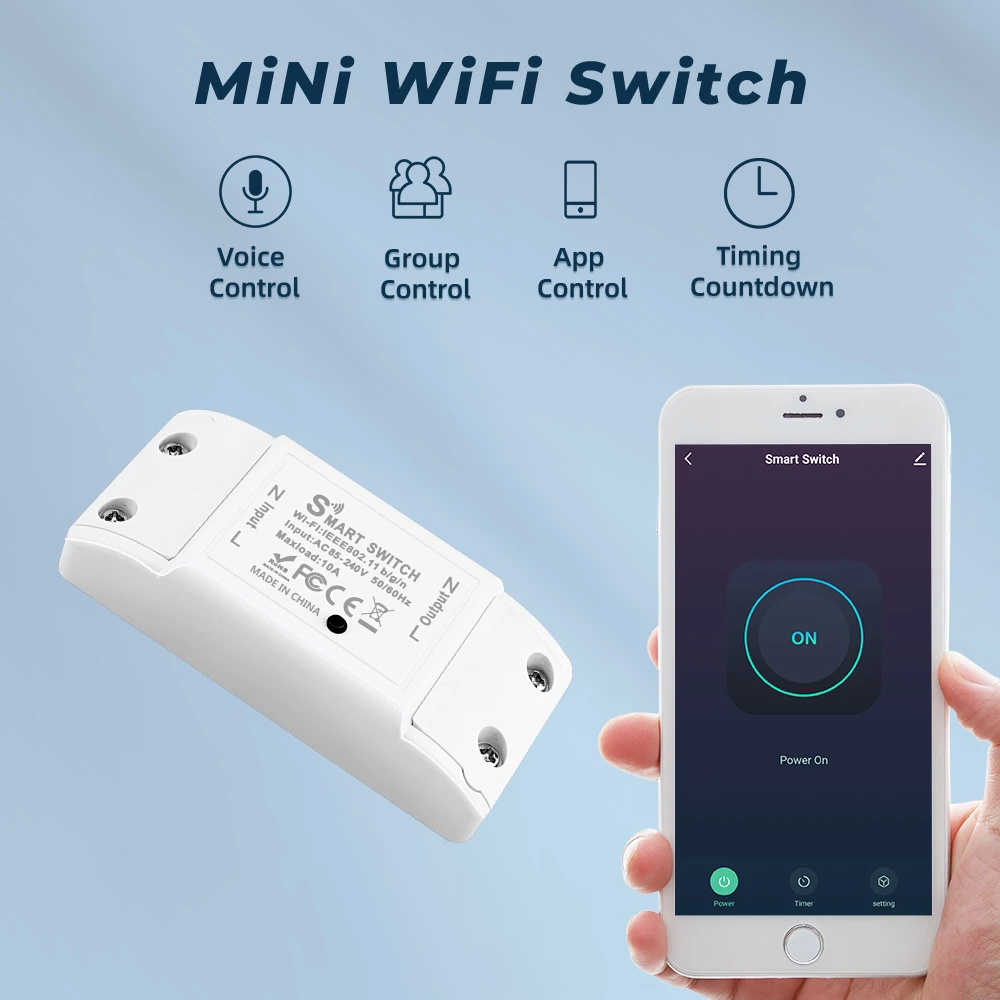 WiFiスイッチDIYミニスマートホームスイッチリレーモジュ - Smart Home Simple のレビューと価格