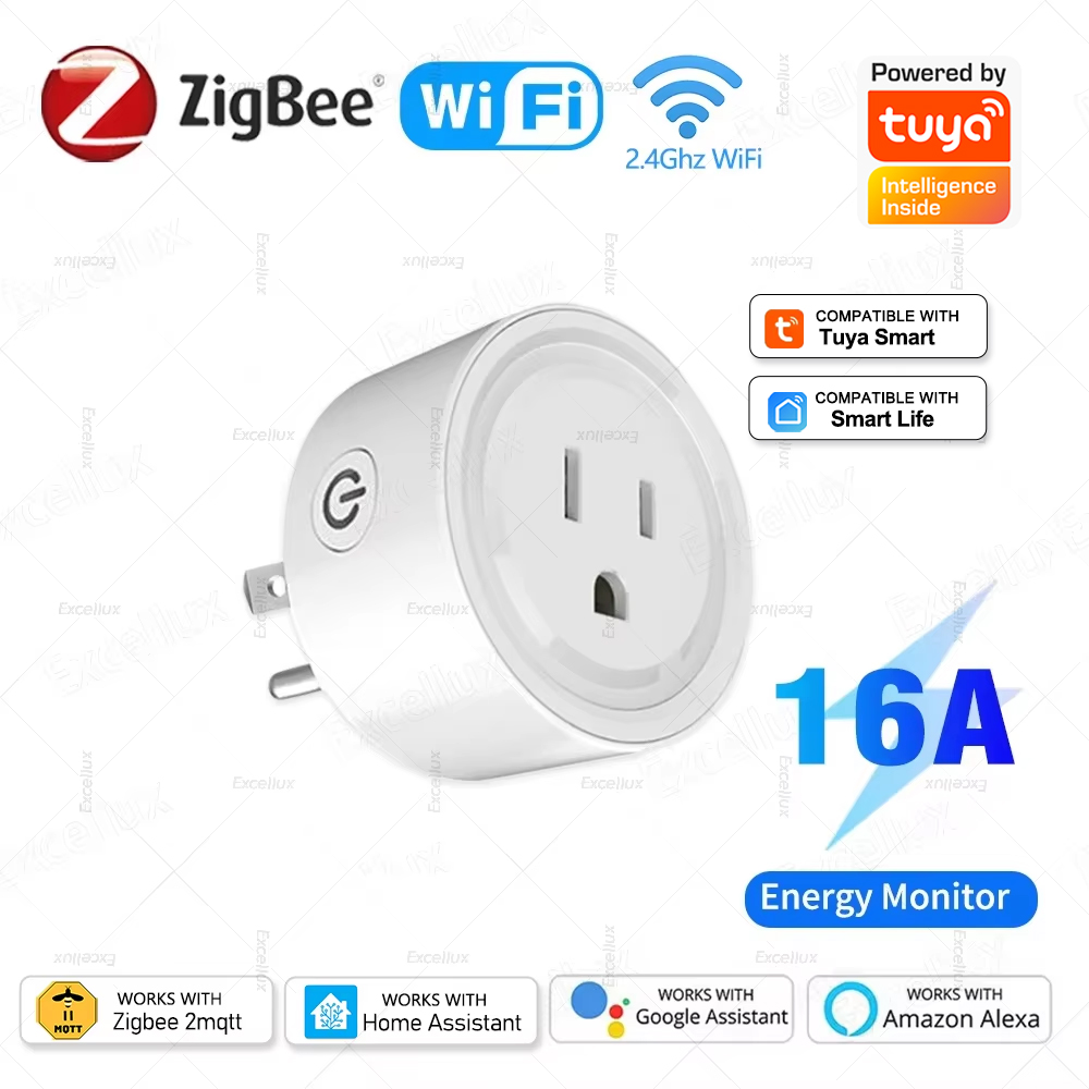 Tuya WiFi または Zigbee スマートソケット  - Smart Home Or Smart Home のレビューと価格