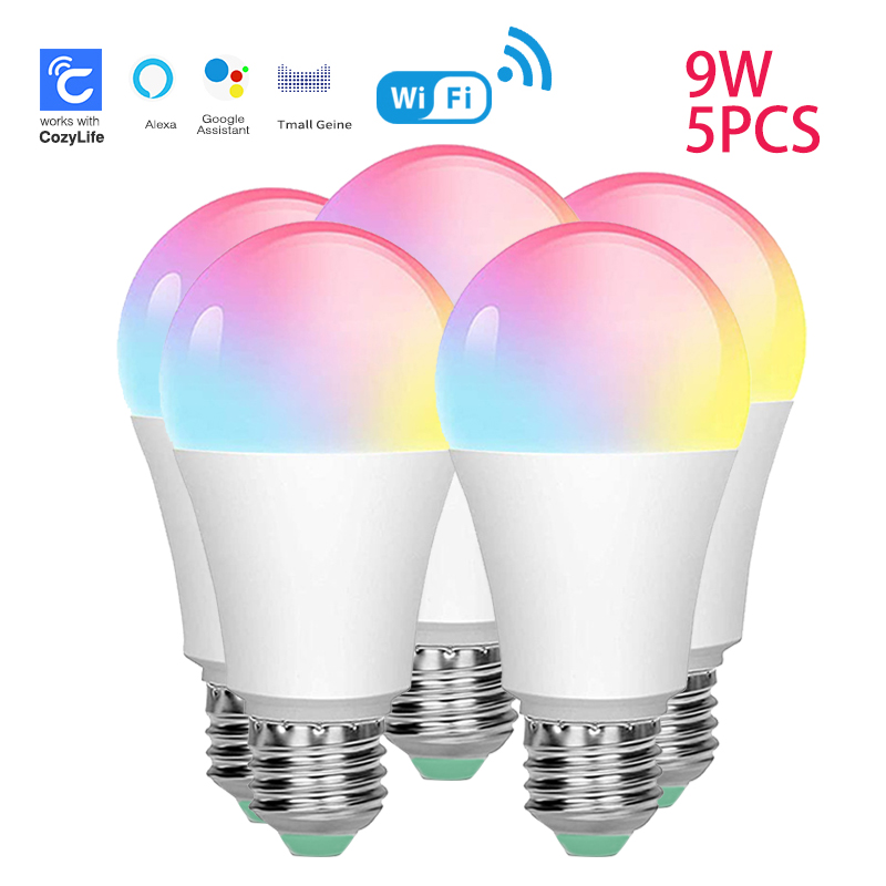Sixwgh-e27スマート電球,9w,wifi,rgb,ラ - Alexa Compatible Bulb のレビューと価格
