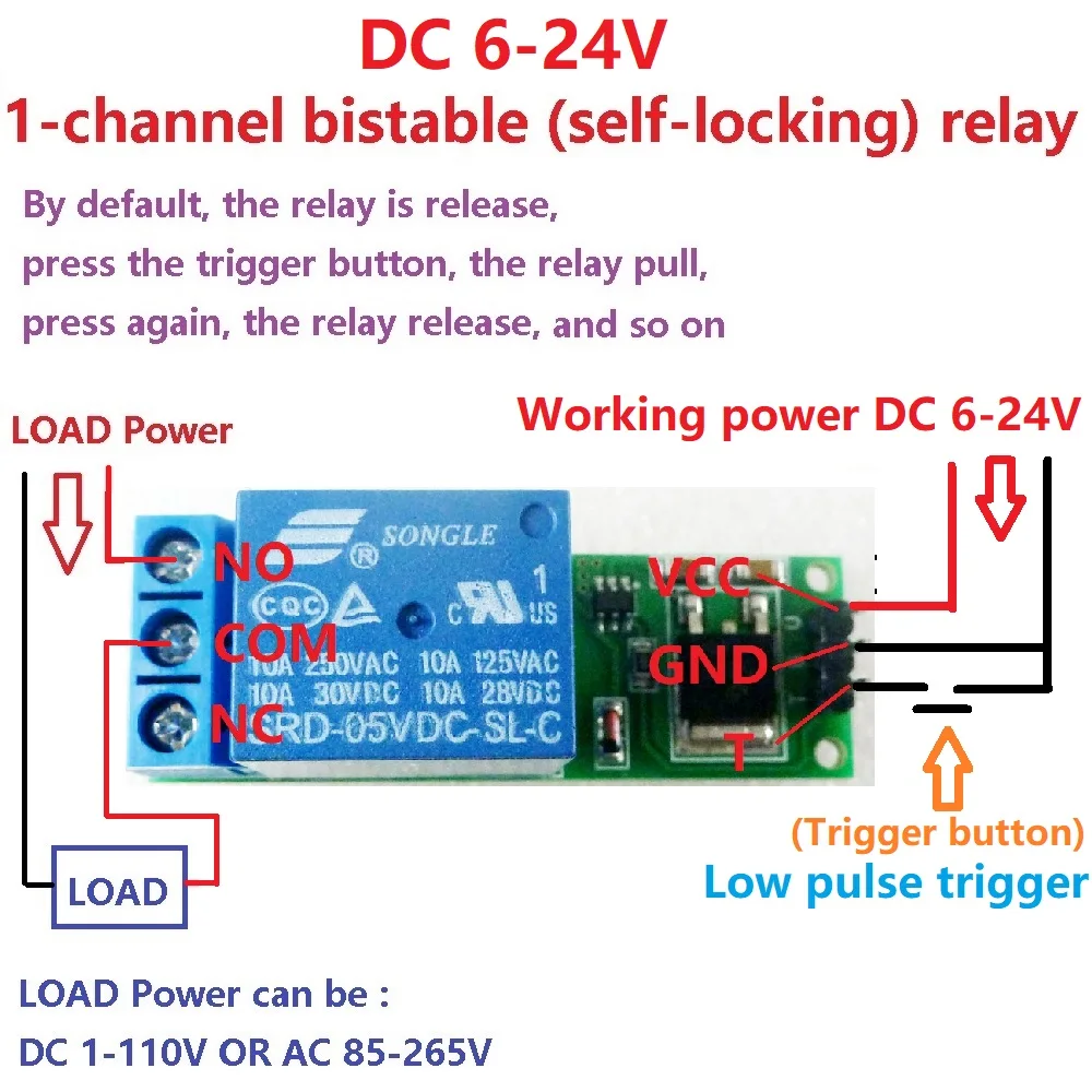 DC 6V 9V 12V 24V フリップフロップラッチリレ - Smart Home Kit For Arduino のレビューと価格