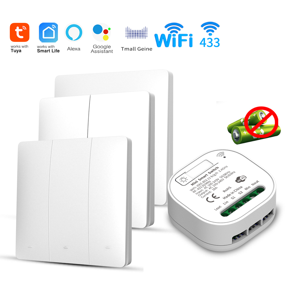 Tuya WiFi スマートセルフパワーライトスイッチ、運動 - Smart Home Proxmox のレビューと価格