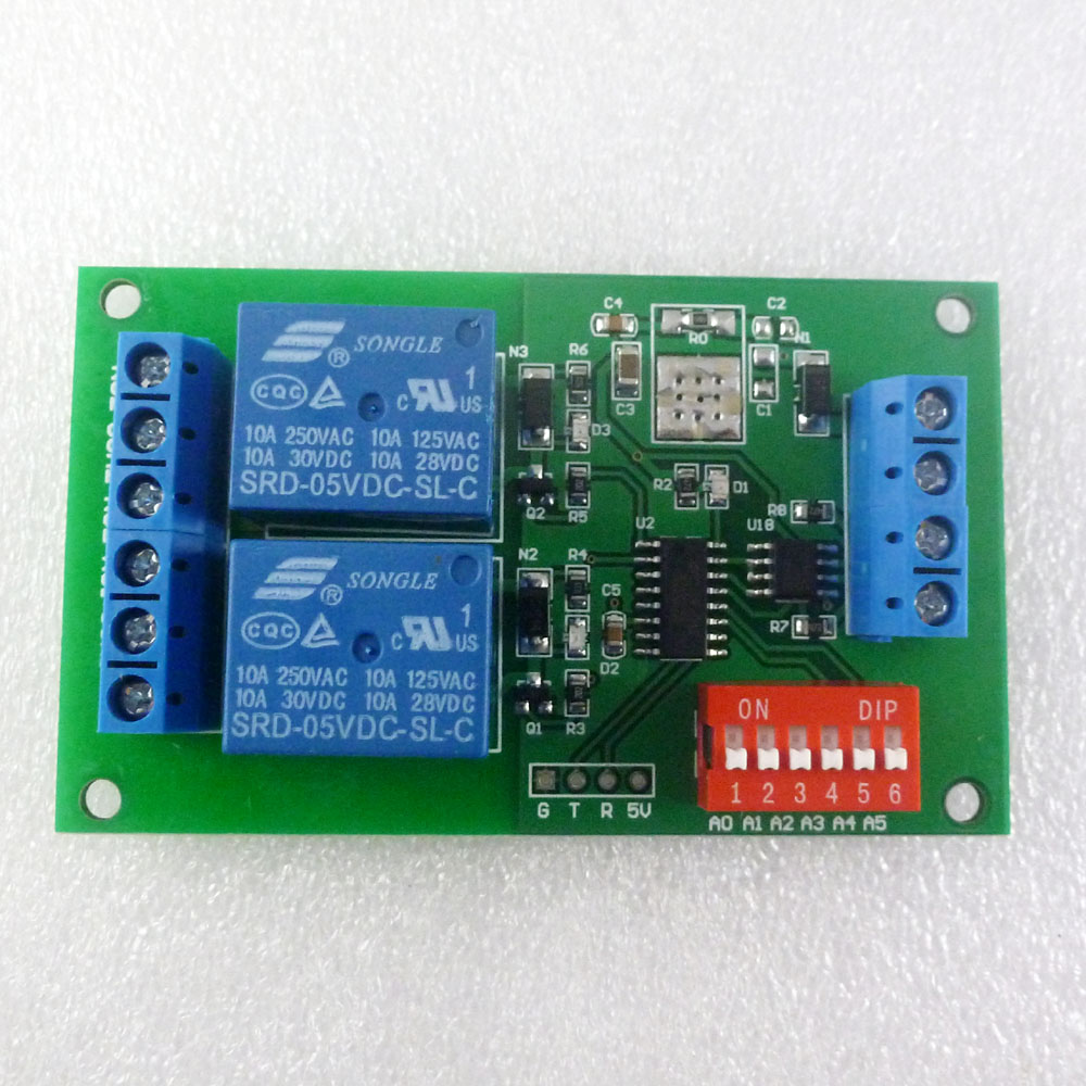 2チャンネルModbus RTUリレーモジュールDC5V、R - Smart Home With Plc のレビューと価格
