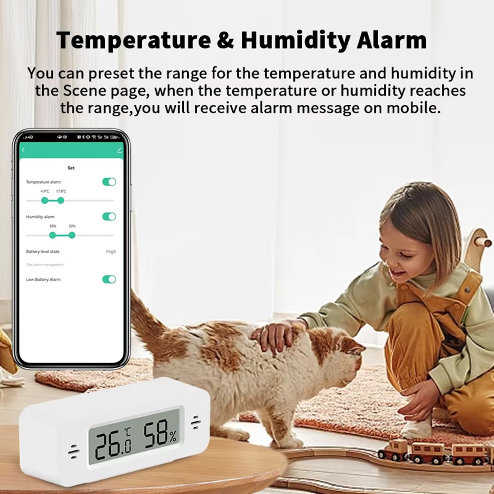 Tuya Zigbee WiFi ミニ温度&湿度センサー ス - Smart Home Simple のレビューと価格