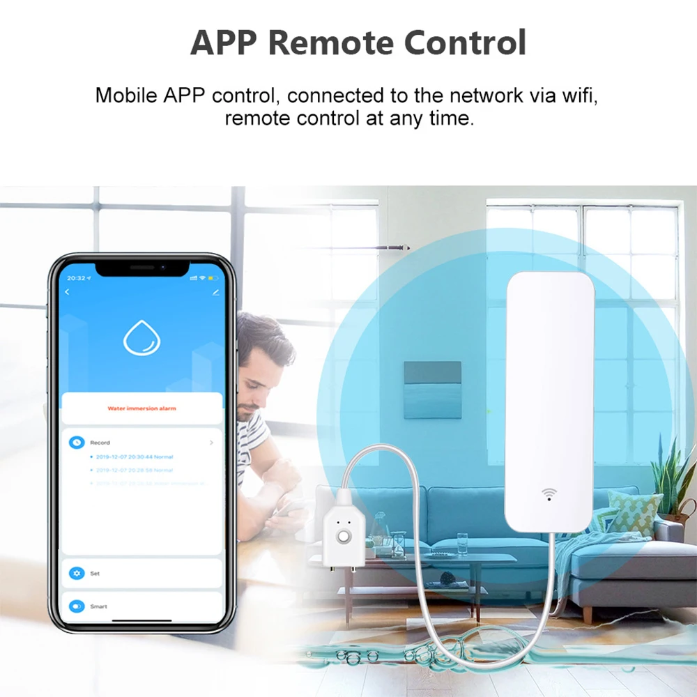 Tuya WiFi Zigbee スマートウォーターセンサー - Smart Home Or Smart Home のレビューと価格