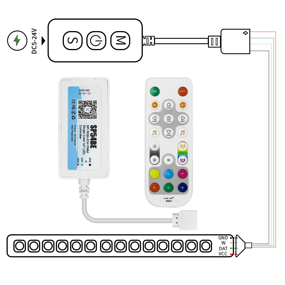 LEDライトストリップコントローラー,Wifi,Blueto - Alexa Compatible Bulb のレビューと価格